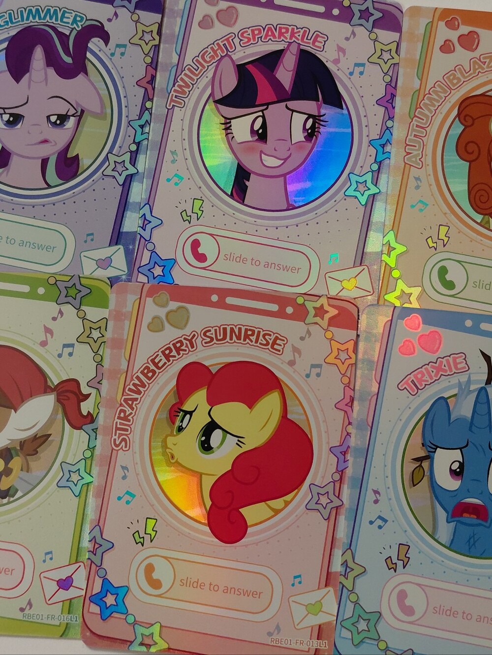 6 Card Lot - My Little Pony Kayou Rainbow 1 Fun Rare Cards - NM